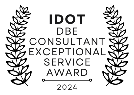 IDOT DBE Consultant Exceptional Service Award 2024